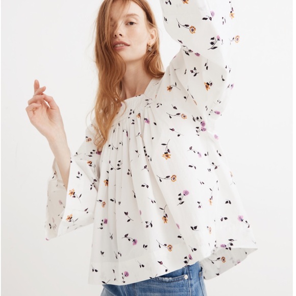 Madewell Tops - Madewell Square-Neck Sweet Blossoms FINAL PRICE
